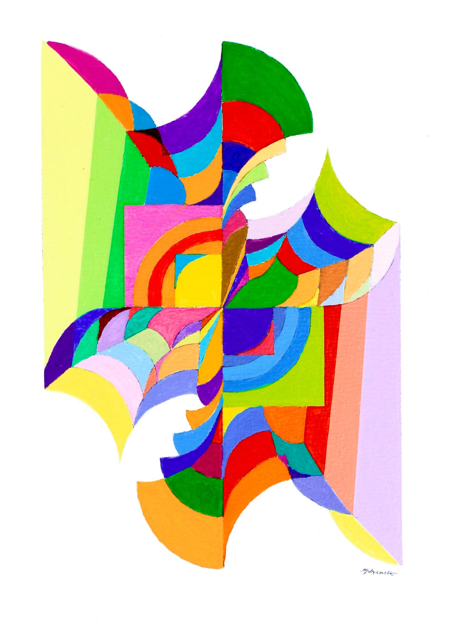 Original abstract painting by Ken Blakemore