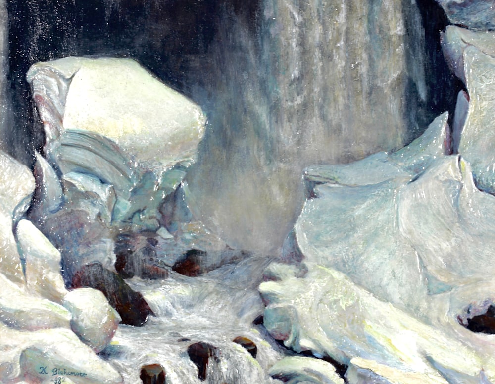 Frozen Niagara Falls Up-Close