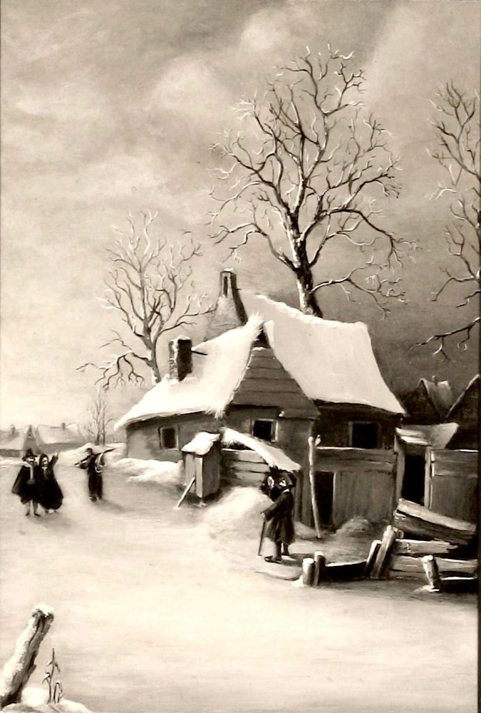 Landscapes In Winter series preview, A Dutch Village in Winter