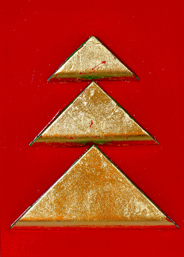 Holiday Trees- Golden Leaf